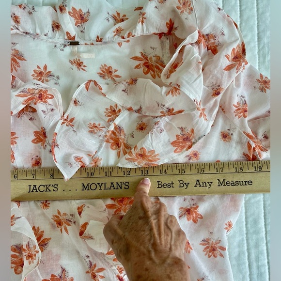 The Amanda wrap top from Free People comes alive in floral-inspired cotton SizeM - Picture 10 of 12